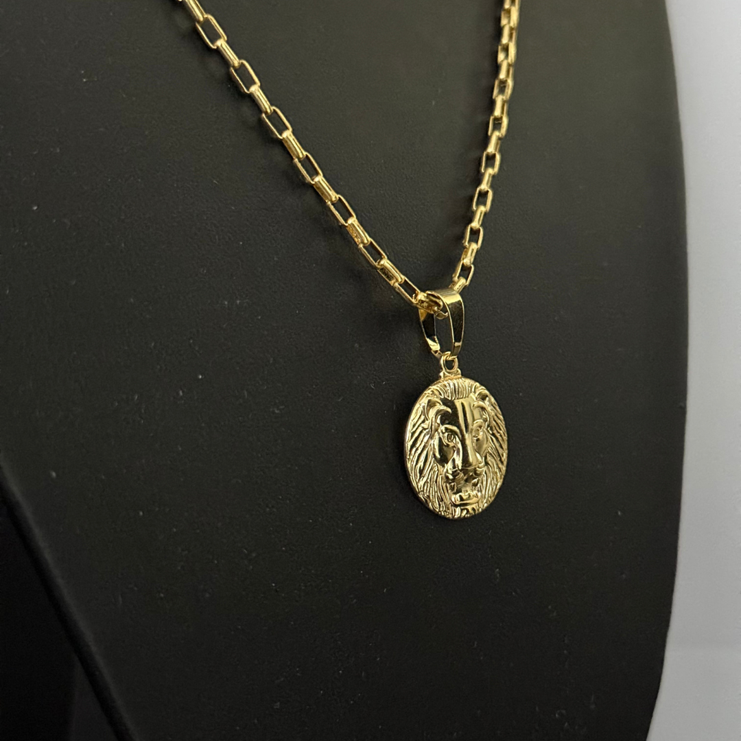 Corrente Tijolinho 2mm + Pingente da sua Escolha (Banhado a Ouro 18k)