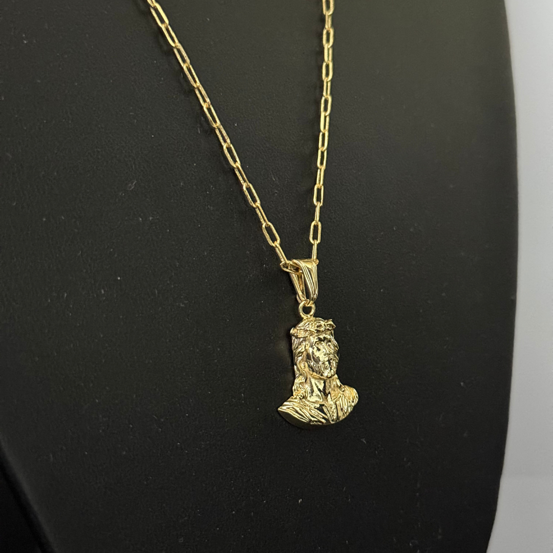Corrente Cartier Boleada 2mm + Pingente da sua Escolha (Banhado a Ouro 18k)