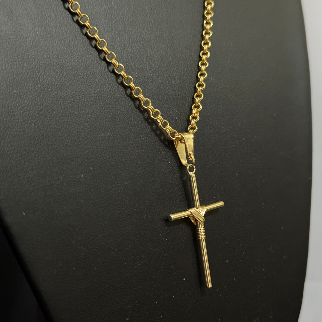 Corrente Elo Português 2mm + Pingente da sua Escolha (Banhado a Ouro 18k)