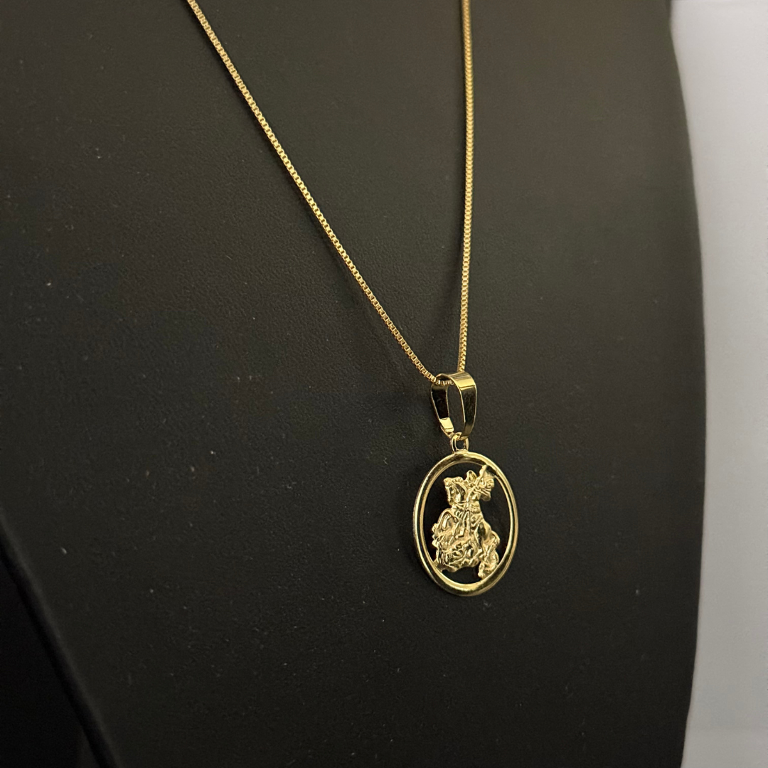 Corrente Veneziana 1mm + Pingente da sua Escolha (Banhado a Ouro 18k)