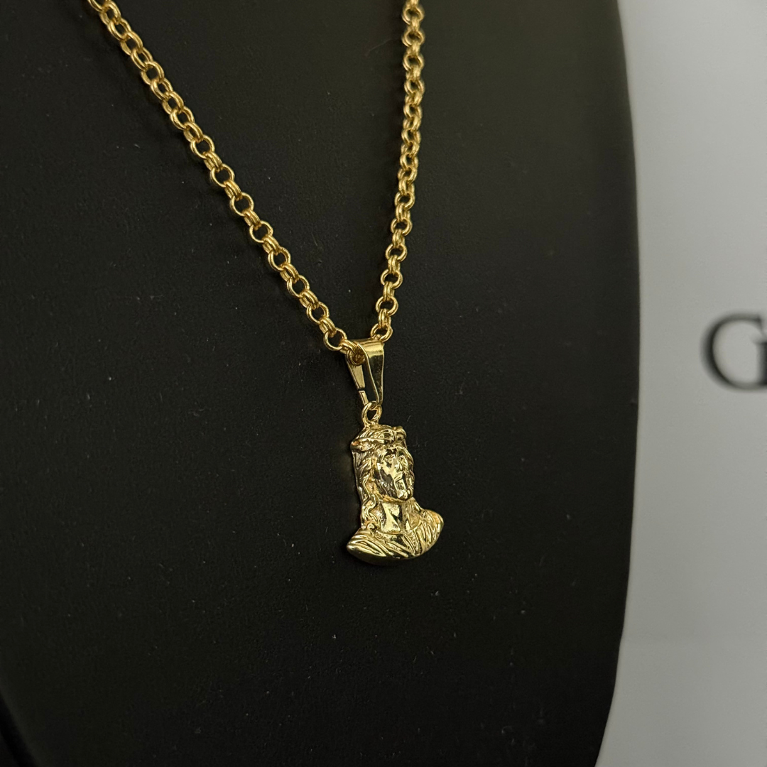 Corrente Elo Português 2mm + Pingente da sua Escolha (Banhado a Ouro 18k)