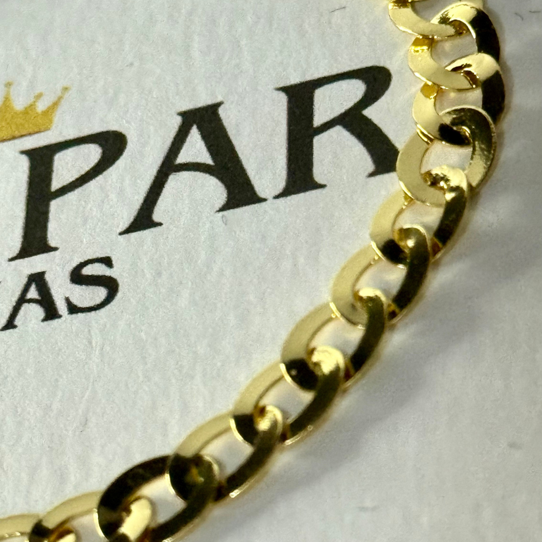 Pulseira Escama Redonda 5mm - Moeda Antiga Italiana + Verniz + Banho de 10 Millessimos Ouro