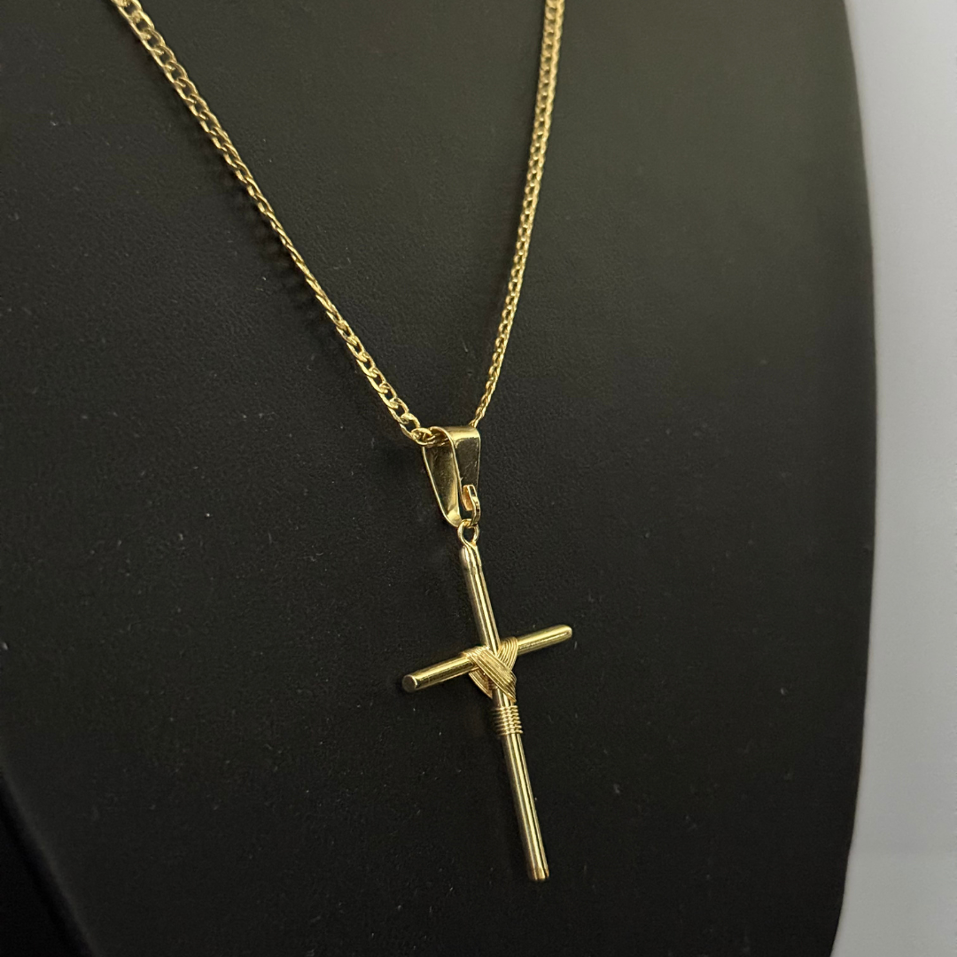 Corrente Grummet 2mm + Pingente da sua Escolha (Banhado a Ouro 18k)