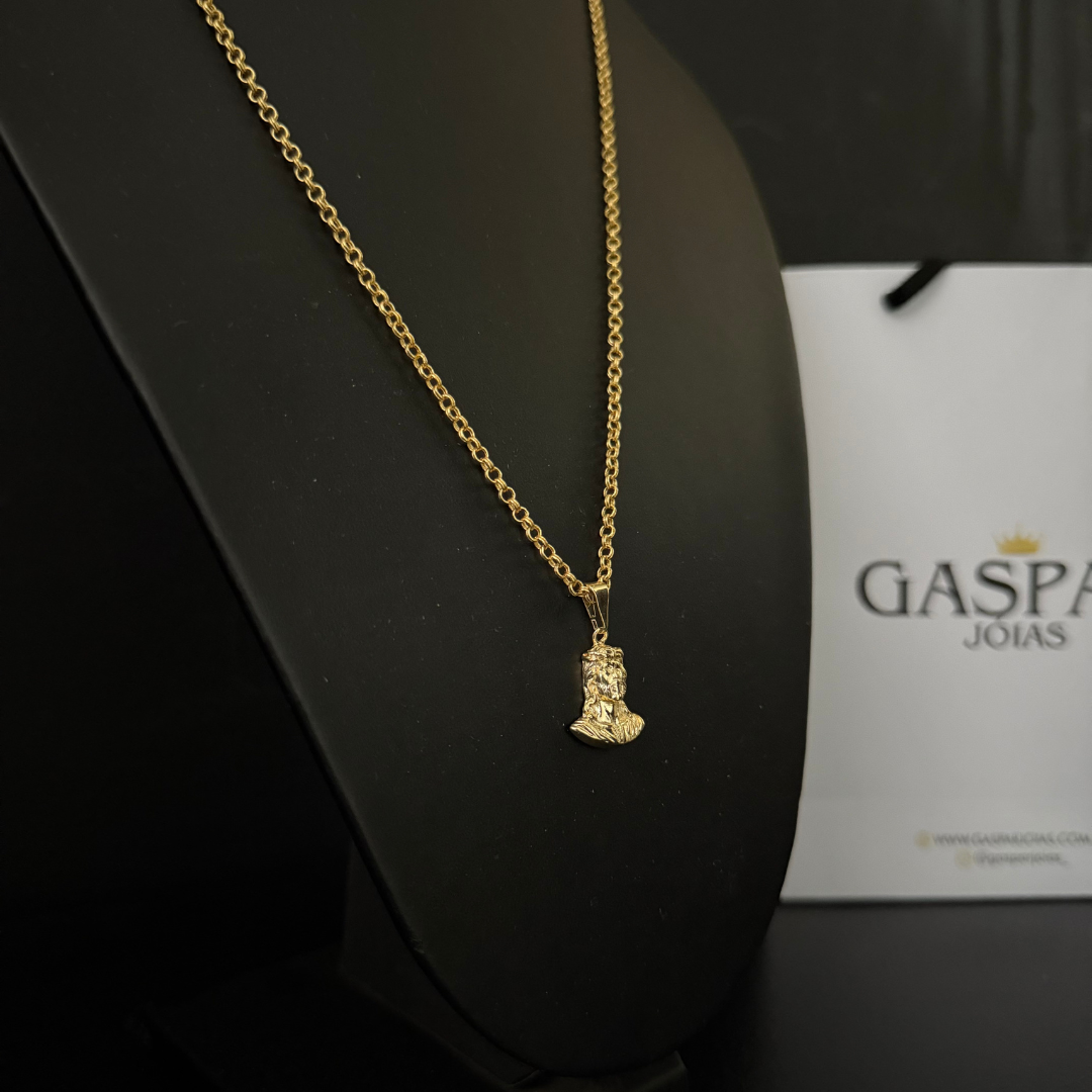 Corrente Elo Português 2mm + Pingente da sua Escolha (Banhado a Ouro 18k)