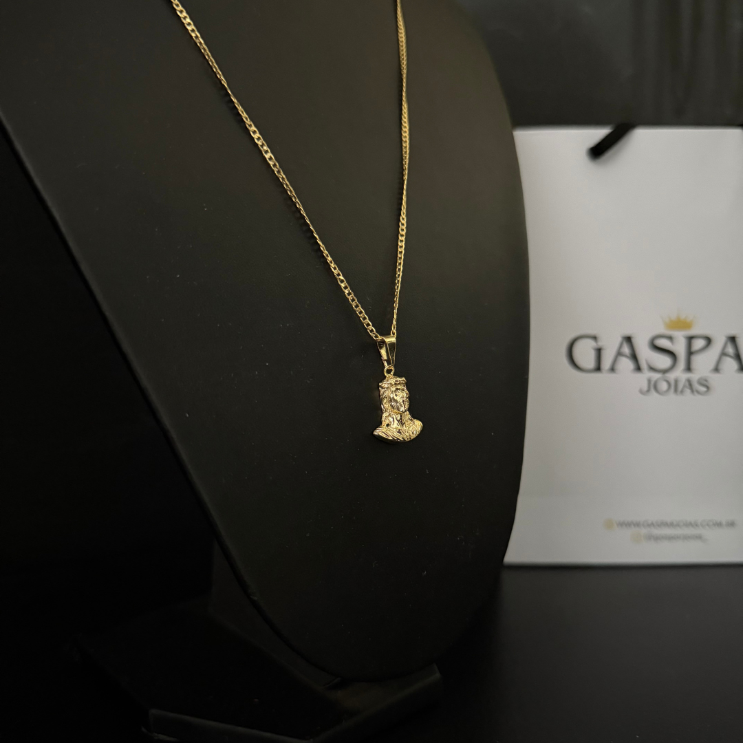 Corrente Grummet 2mm + Pingente da sua Escolha (Banhado a Ouro 18k)