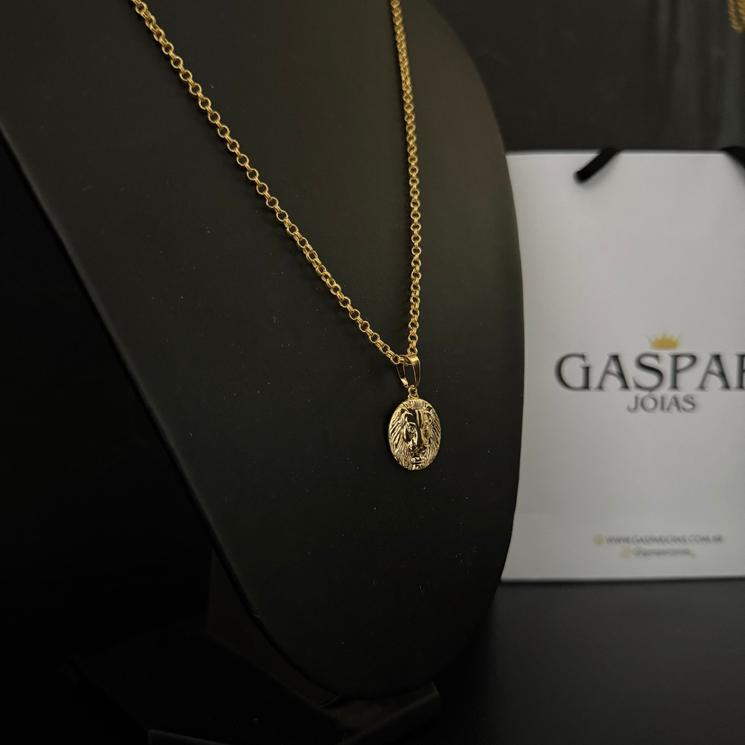 Corrente Elo Português 2mm + Pingente da sua Escolha (Banhado a Ouro 18k)