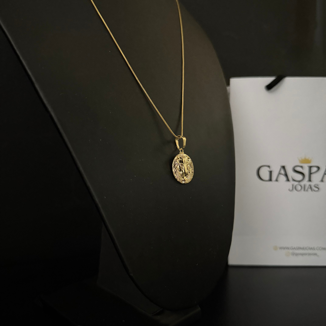 Corrente Veneziana 1mm + Pingente da sua Escolha (Banhado a Ouro 18k)