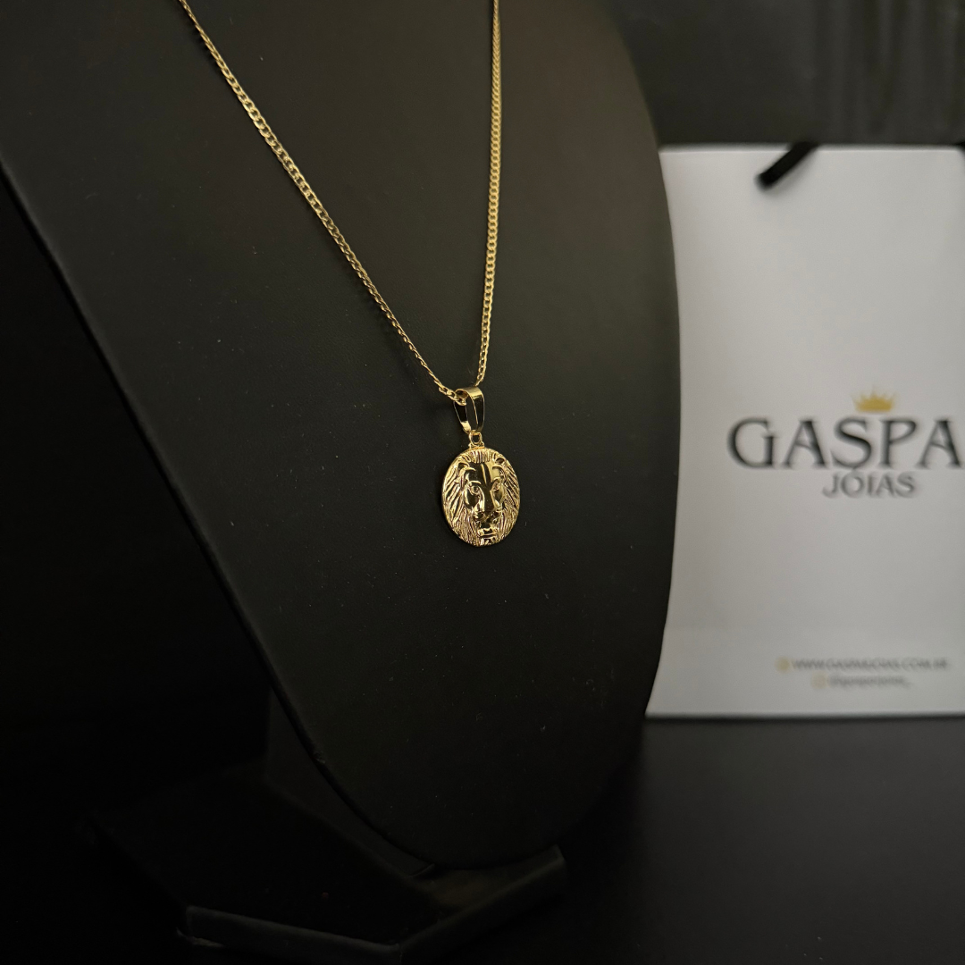 Corrente Grummet 2mm + Pingente da sua Escolha (Banhado a Ouro 18k)