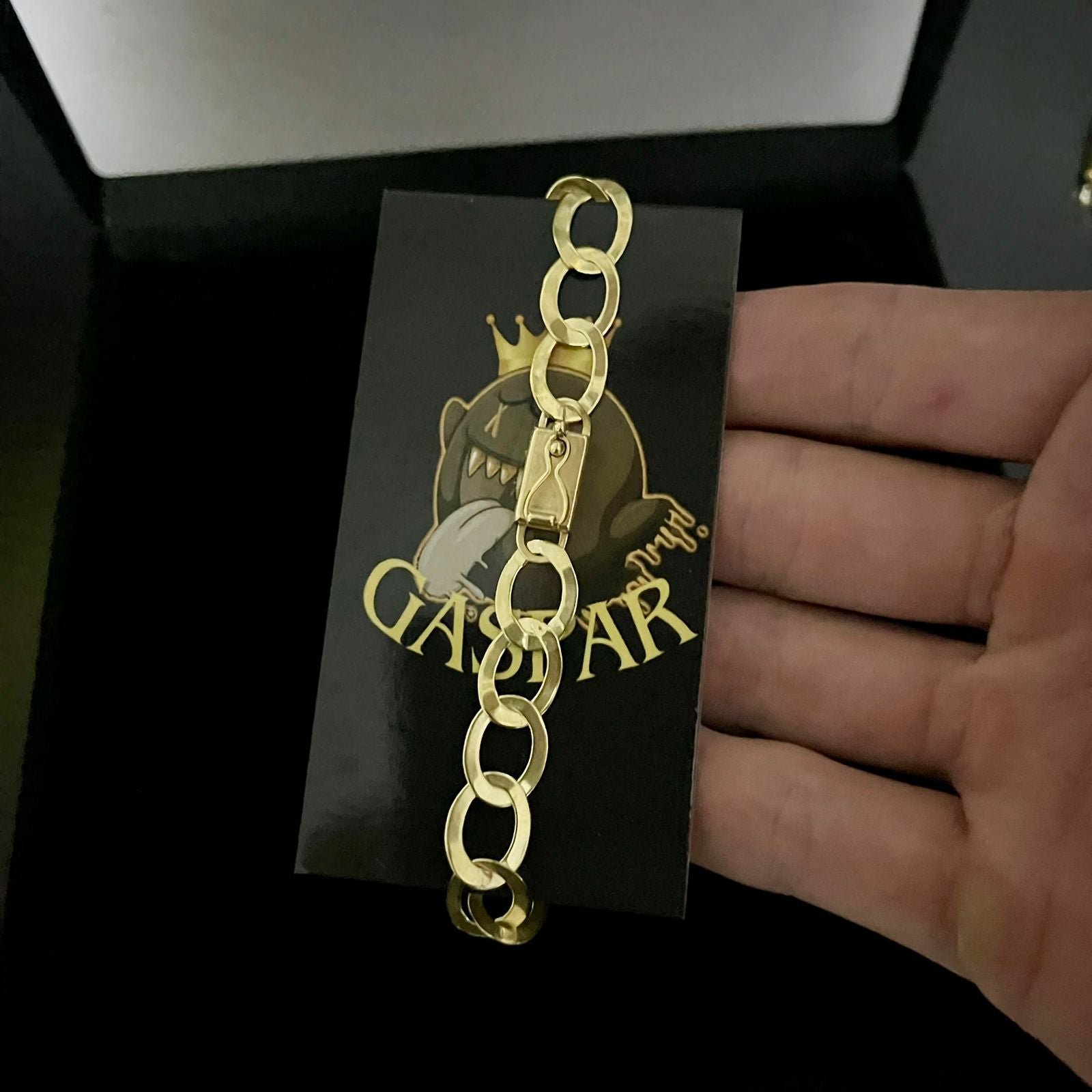 Pulseira Elo Laminado Redonda 10mm 100% Moeda Antiga Premmium Identico Ouro 18k