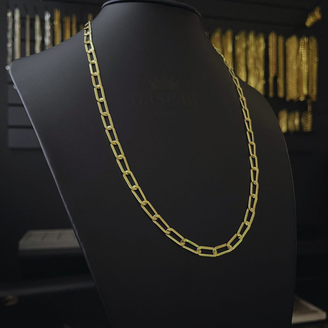 KIT - CORRENTE E PULSEIRA LAMINADA LONG 6MM - PROMOÇÃO ANO NOVO