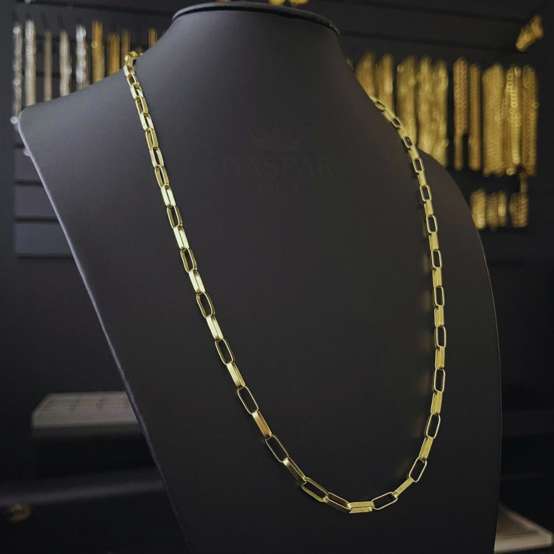 KIT - CORRENTE E PULSEIRA MASCULINA CARTIER LONG 4MM - PROMOÇÃO ANO NOVO