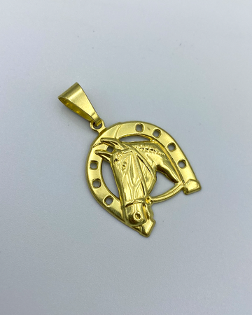 PINGENTE FERRADURA MÉDIA - 3x2,5cm - MOEDA ANTIGA