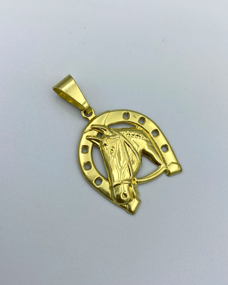 PINGENTE FERRADURA MÉDIA - 3x2,5cm - MOEDA ANTIGA
