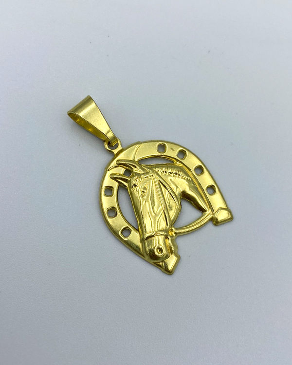PINGENTE FERRADURA MÉDIA - 3x2,5cm - MOEDA ANTIGA