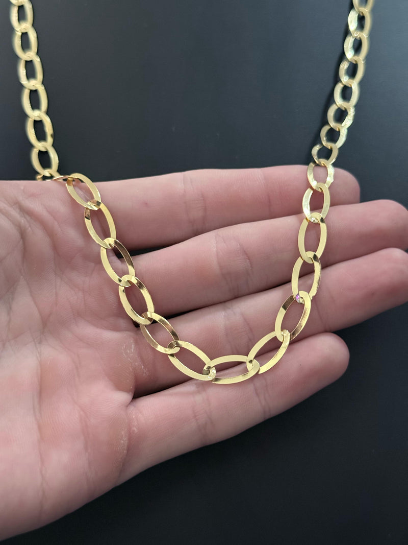 Corrente Oval 6mm (BANHADO A OURO 18K)