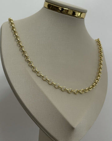 Corrente Elo Português Premmium Identica Ouro 18K