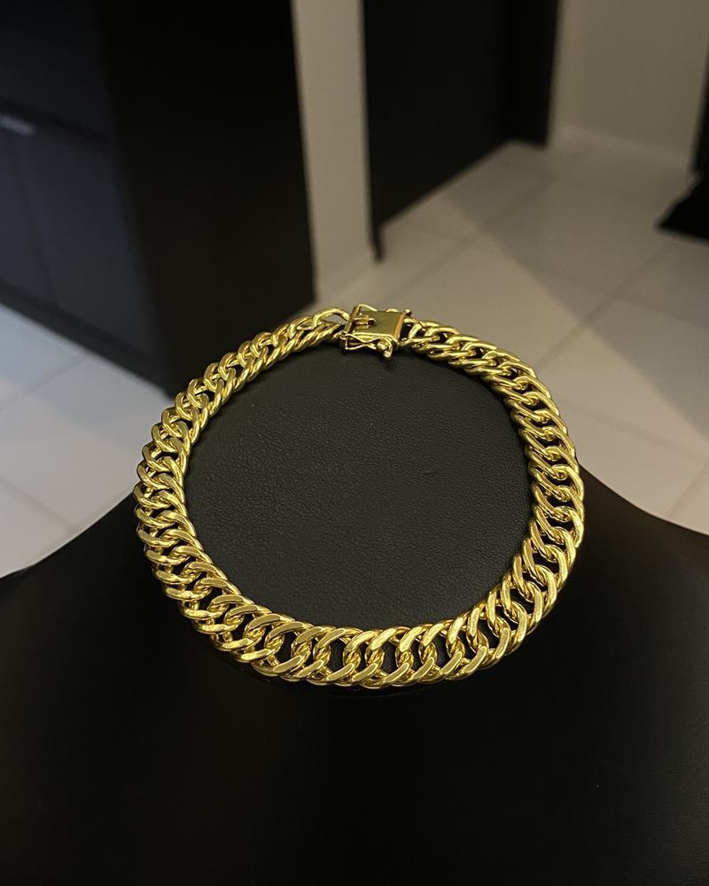 PULSEIRA GRUMET 10MM - 21CM - MOEDA ANTIGA