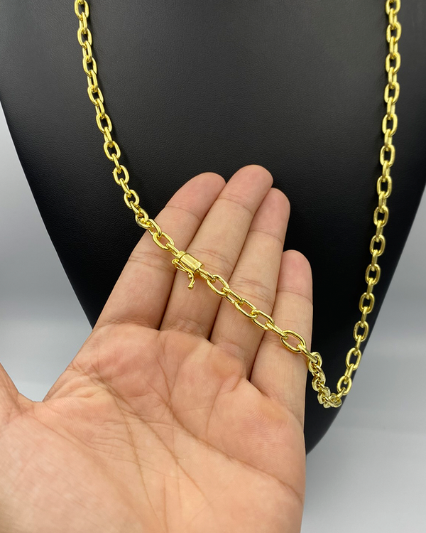 CORRENTE CADEADO 6MM - 65CM - MOEDA ANTIGA