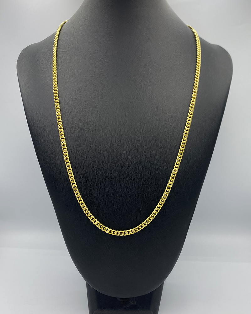 CORRENTE CUBANA 4MM - 65CM - MOEDA ANTIGA