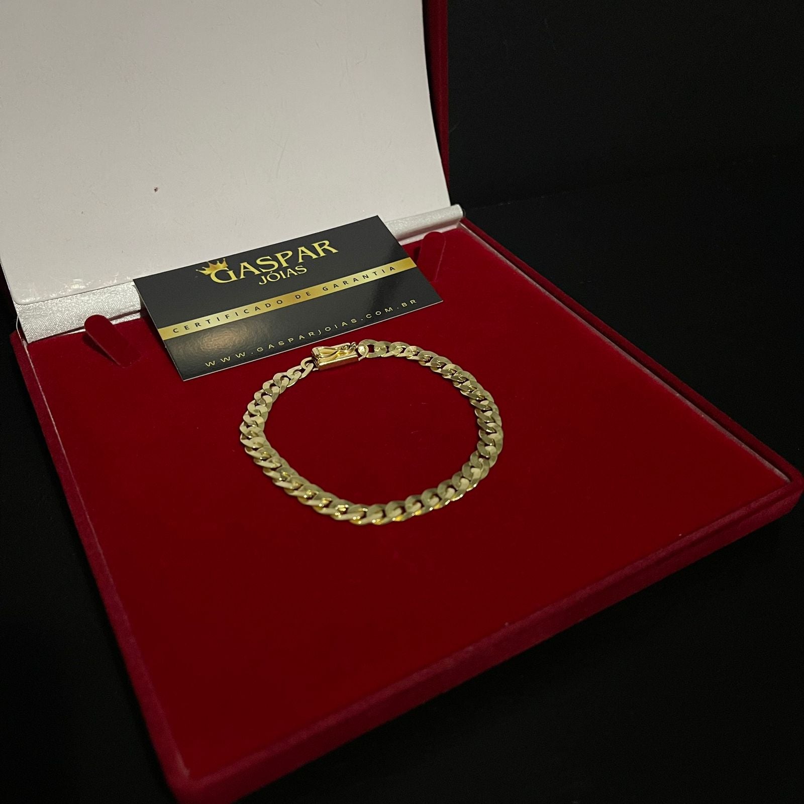 Pulseira Elo Laminada Escama de Peixe 6mm 100% Moeda Antiga Premmium Identico Ouro 18k