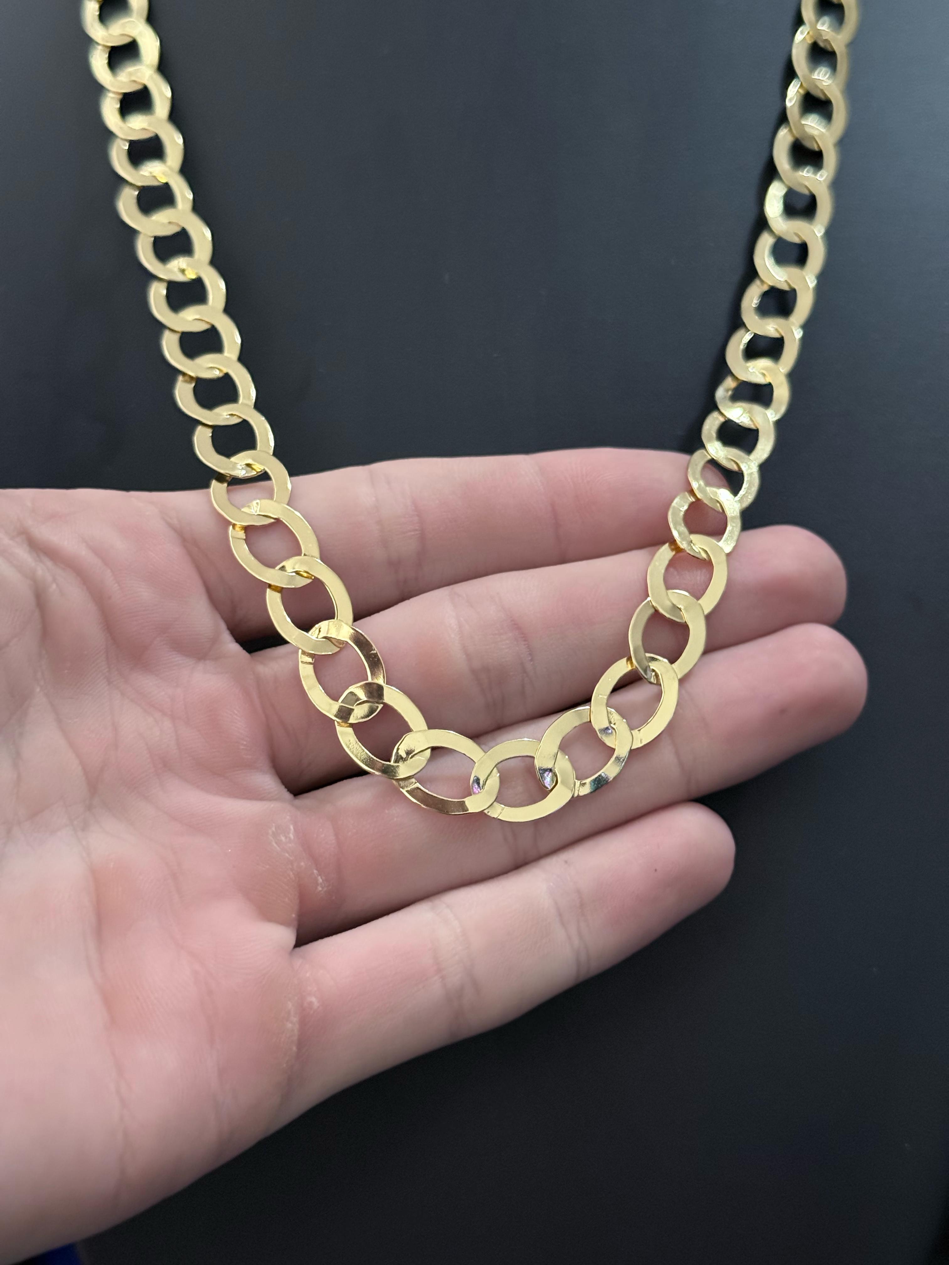 Corrente Elo Redondo 10mm (BANHADO A OURO 18K)