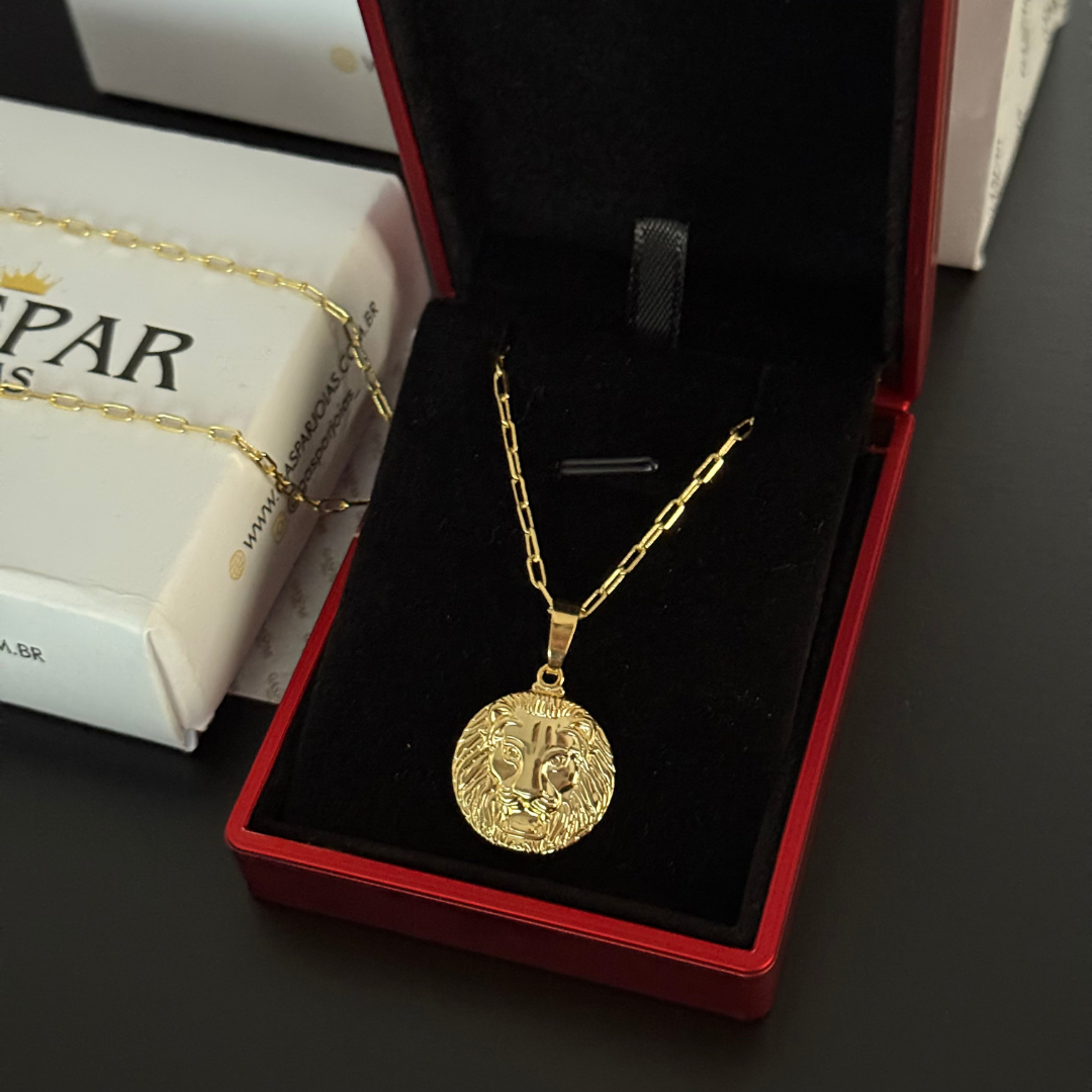 Corrente Cartier Boleada 2mm + Pingente da sua Escolha (Banhado a Ouro 18k)