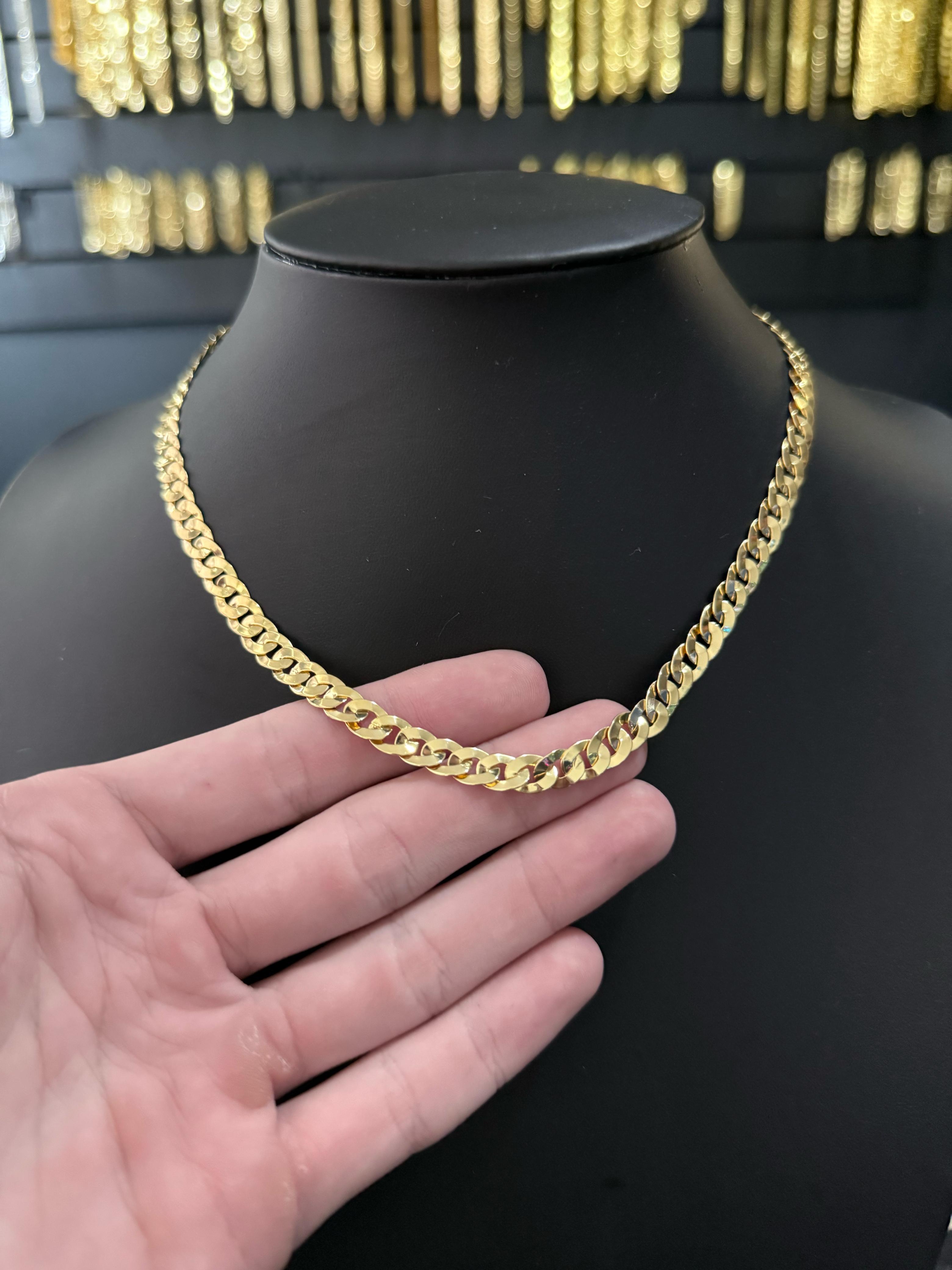 Corrente Escama de Peixe 45cm (BANHADO A OURO 18K)