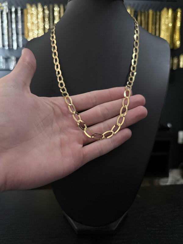 Corrente Oval 6mm (BANHADO A OURO 18K)