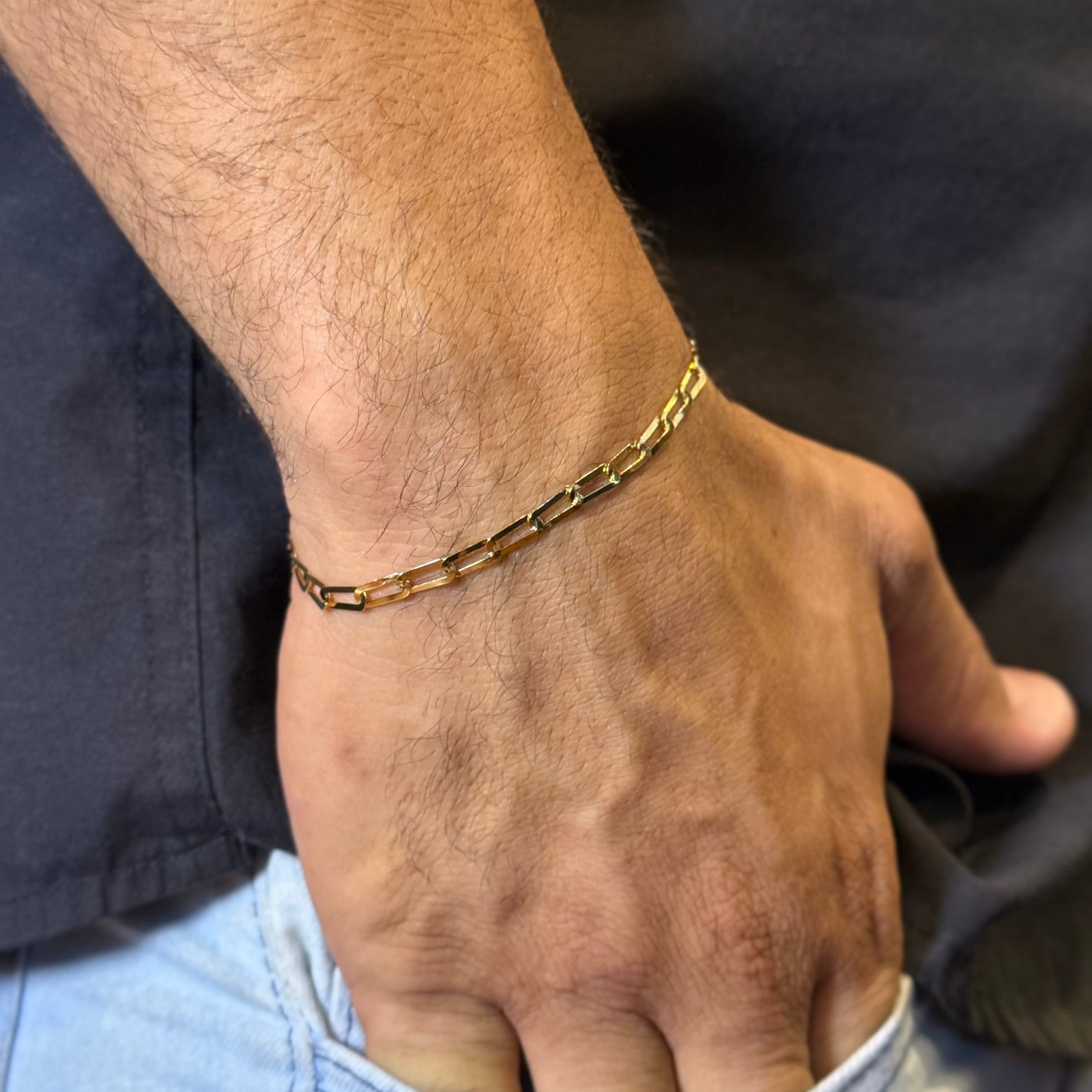 Pulseira Elo Laminada Elo Long 2mm 100% Moeda Antiga Premmium Identico Ouro 18k