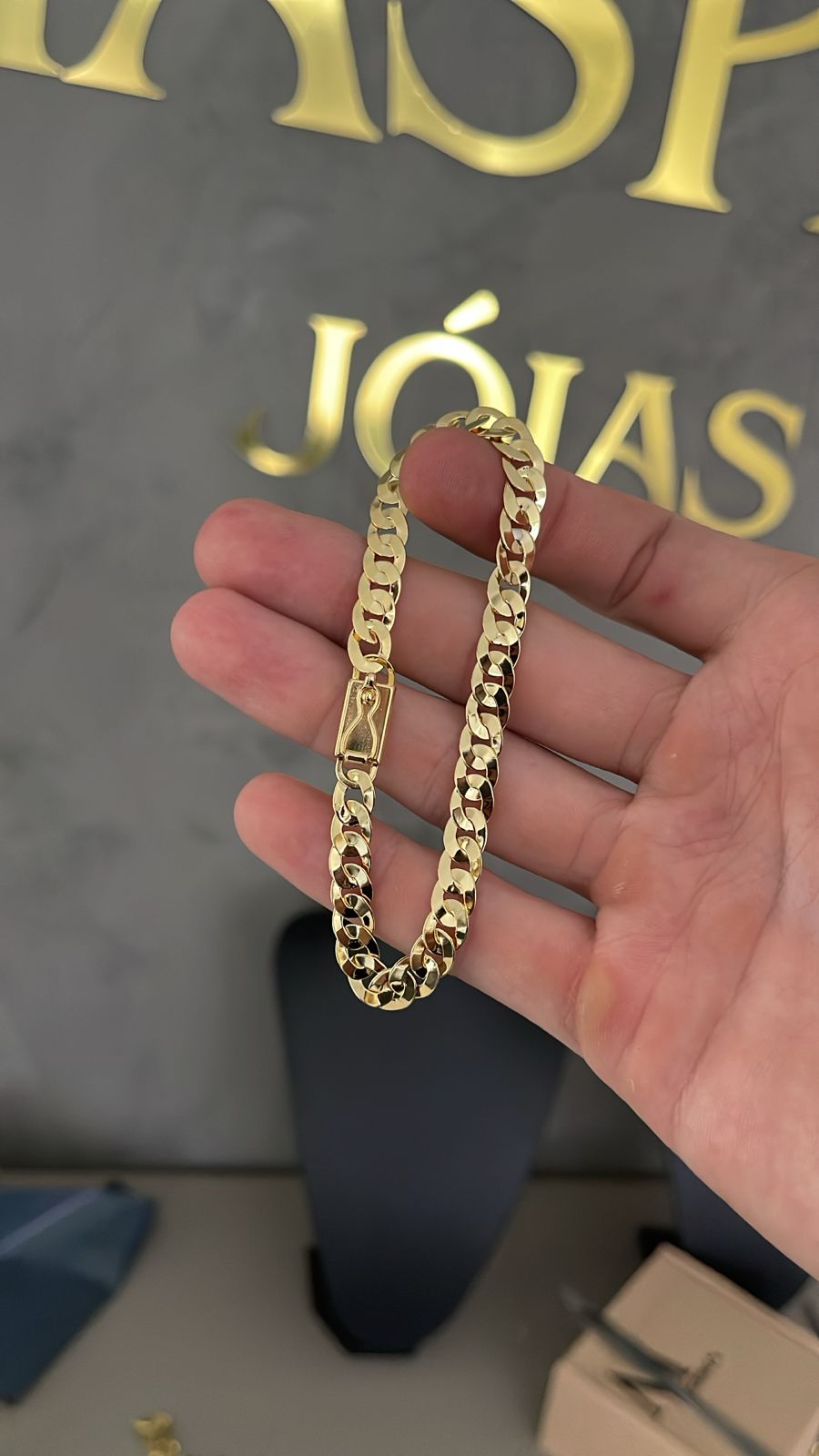 Pulseira Escama de Peixe (BANHADO A OURO 18K)