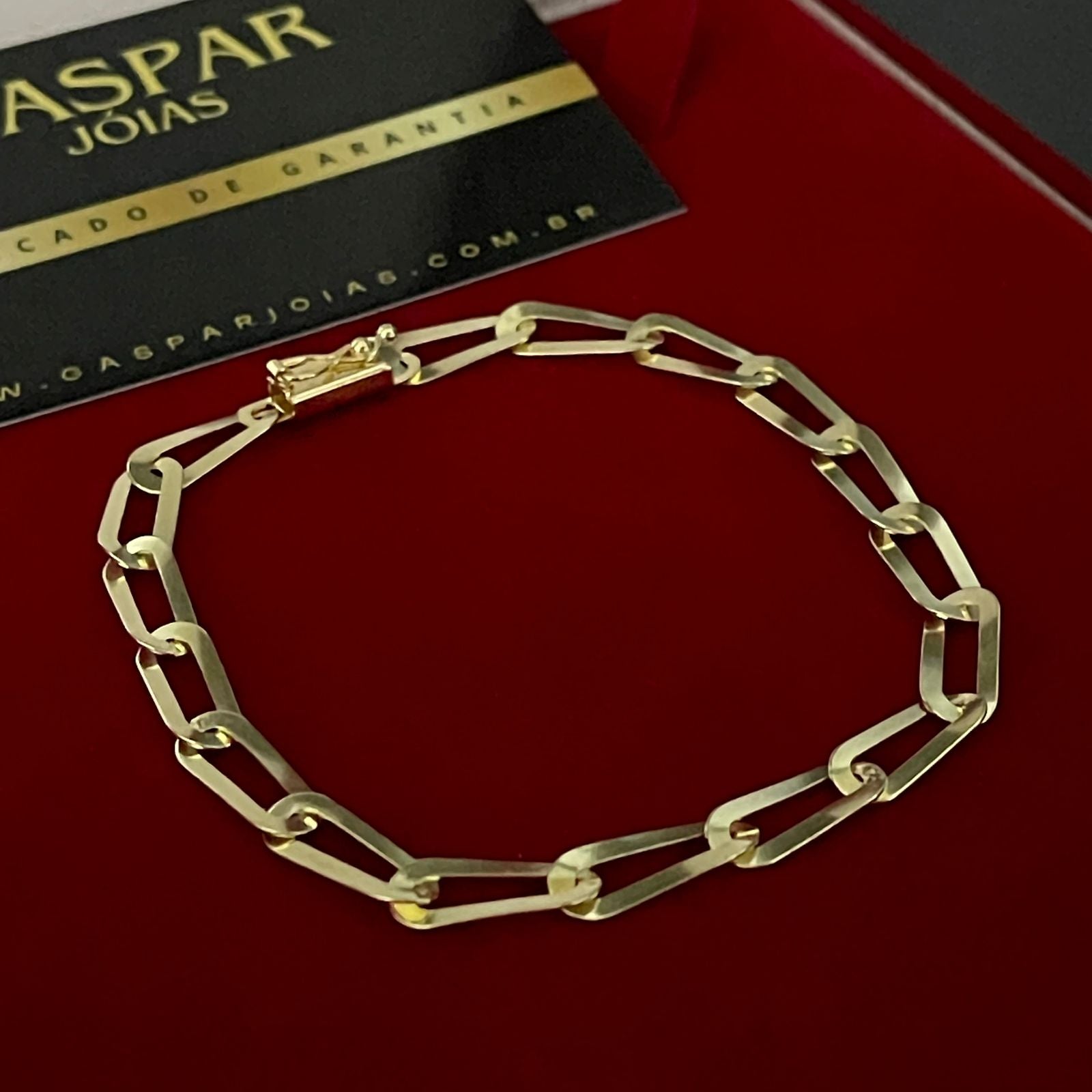 Pulseira Elo Laminada Long 6mm 100% Moeda Antiga Premmium Identico Ouro 18k